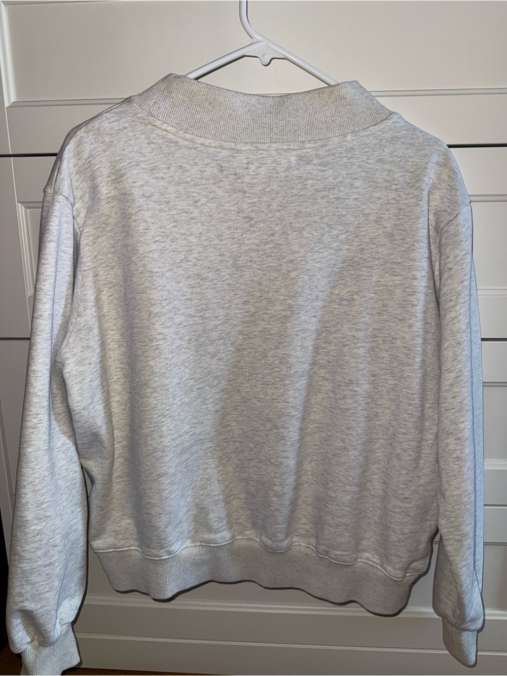 PARKE Heritage Mockneck Original Heather Grey Women's Cozy Soft Sweatshirt S/M - Picture 4 of 4